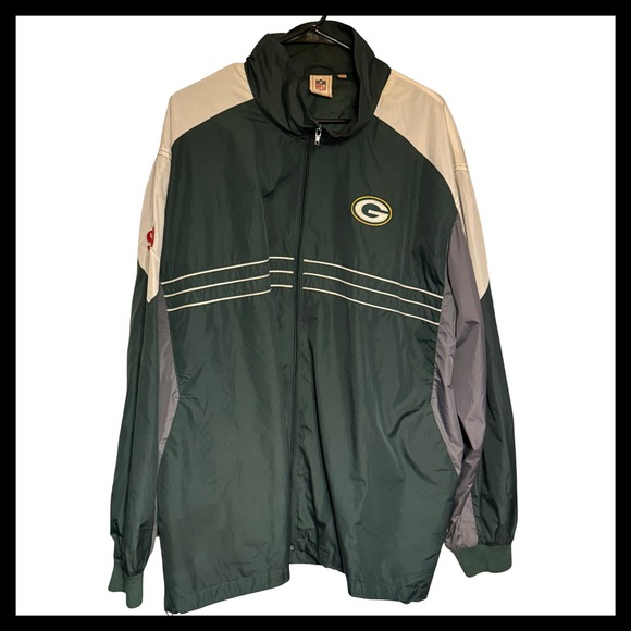 NFL Other - Vintage Green Bay Packers NFL SI Jacket‎ 2XL Windbreaker Coat Football